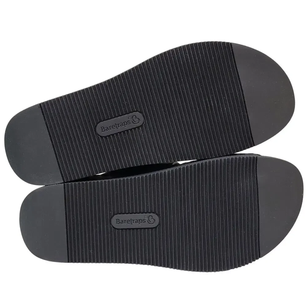 Baretraps Women Fresha Slip On Slide Sandals Size US 6M Black Faux Leather